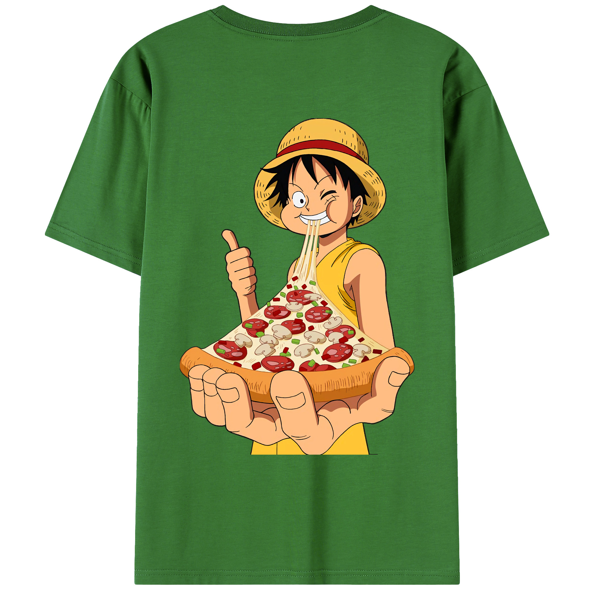 ワンピース モンキー・D・ルフィ ONE PIECE Monkey D. Luffy レディース半袖Tシャツ(バックプリント)